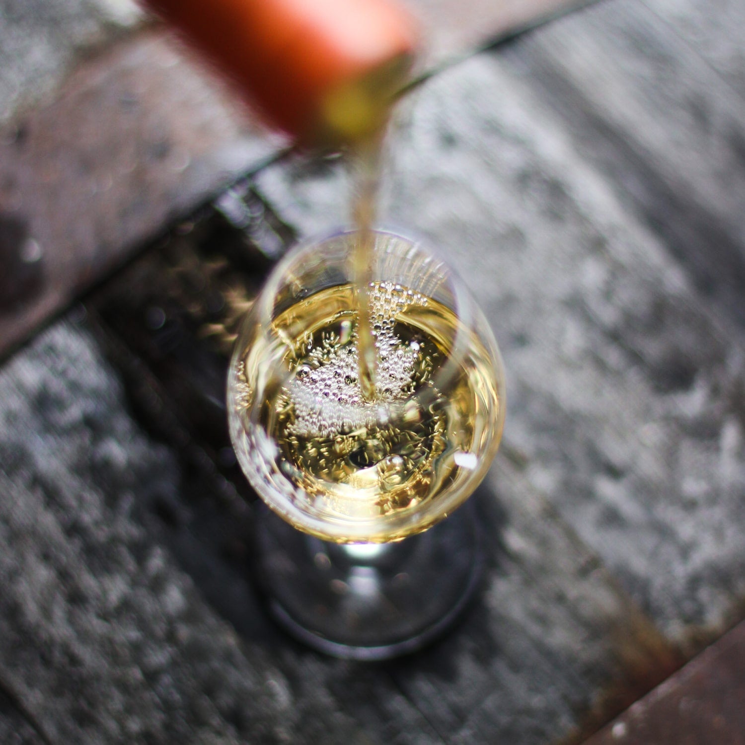 whisky being poured into glass