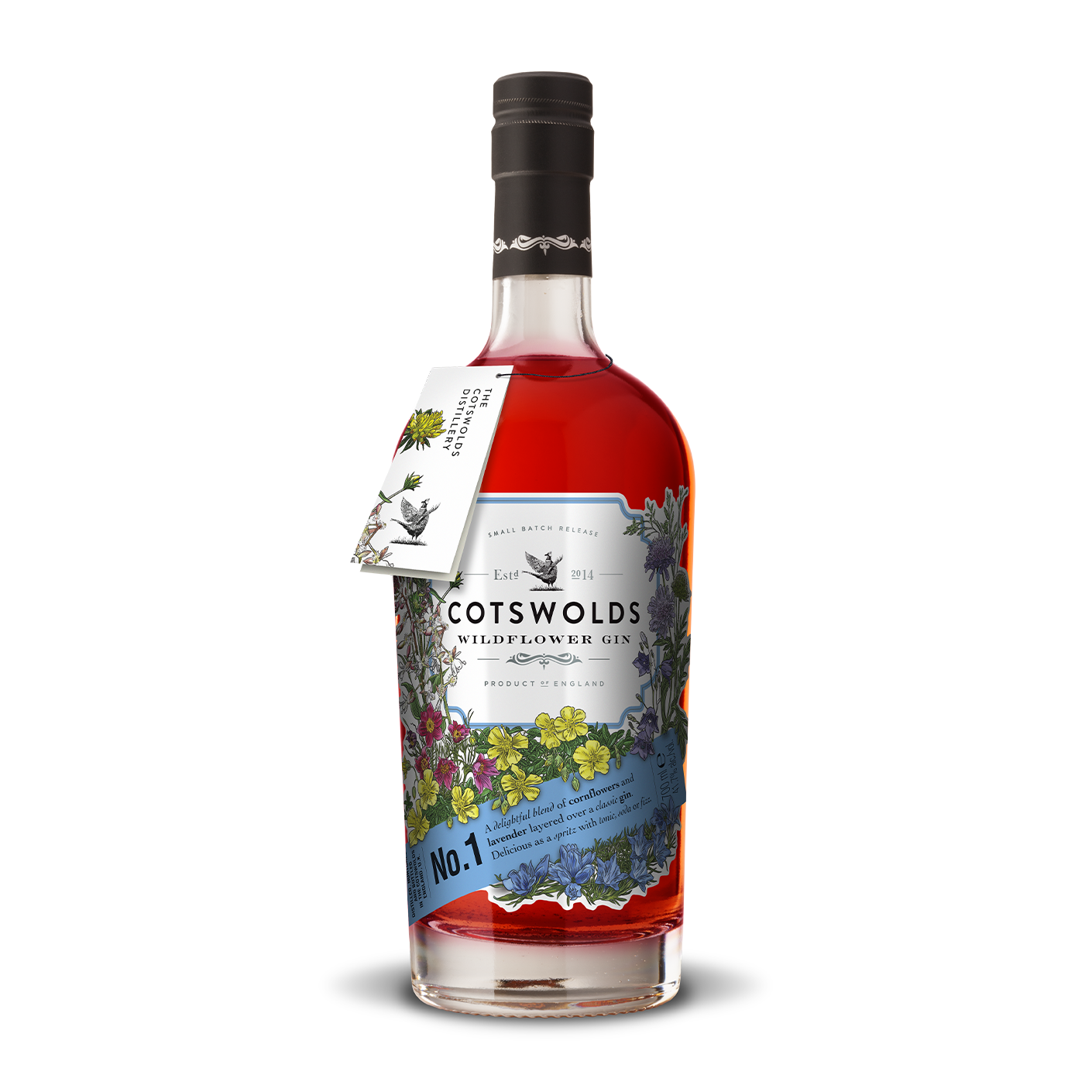 cotswolds no.1 wildflower gin bottle