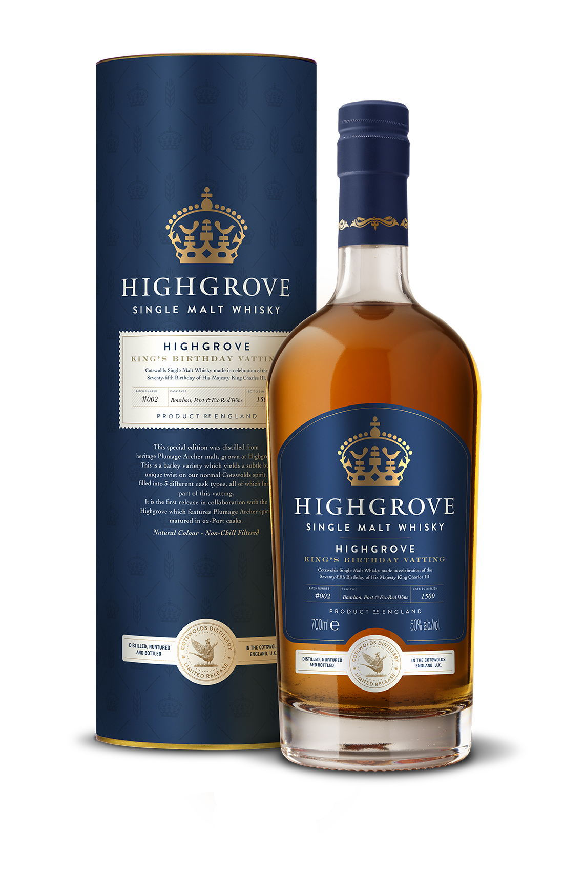 The King's 75th Birthday Single Malt Whisky - Created With Highgrove Gardens