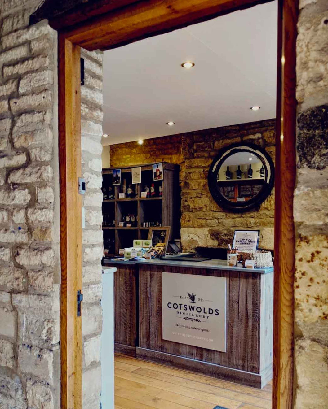 bourton on the water cotswolds distillery shop entrance
