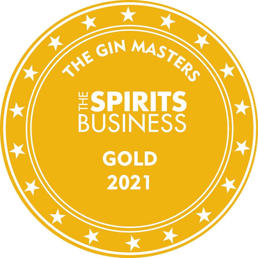 the gin masters 2021 gold award logo
