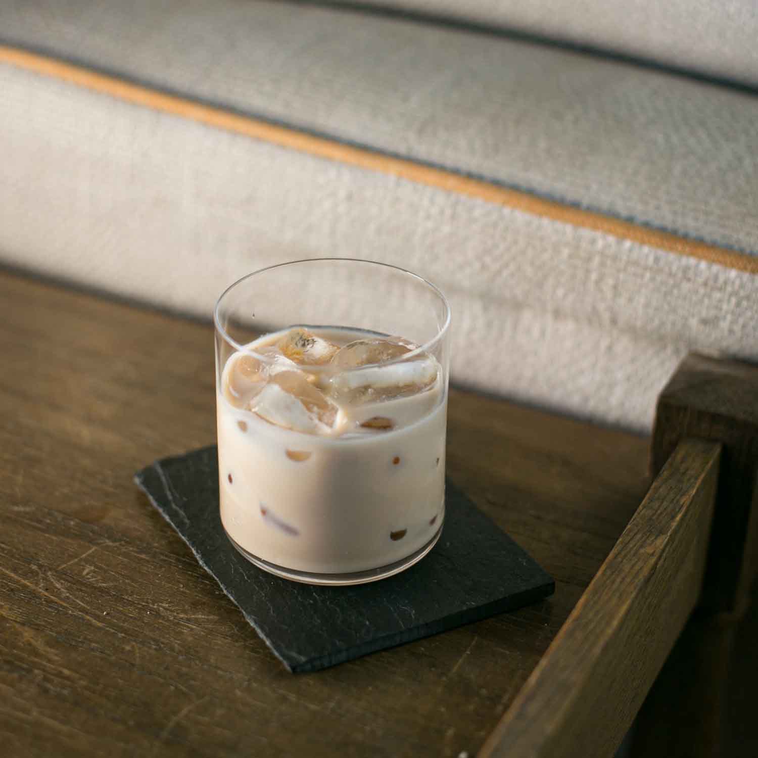 cotswolds cream liqueur with ice in glass